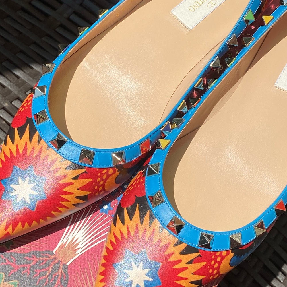 Valentino Rockstud Ballet Flats NEW Sold Out